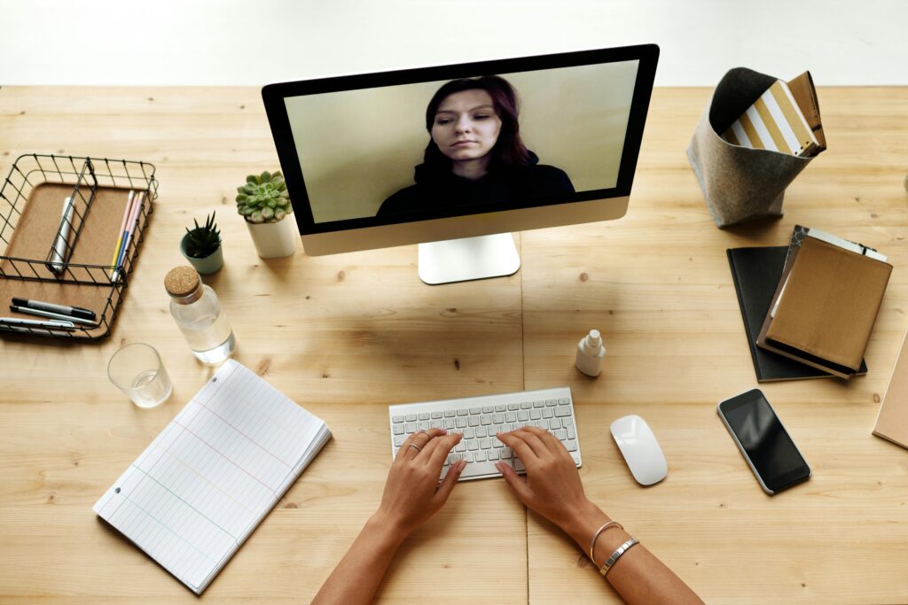 Person Using A Computer